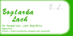boglarka lach business card